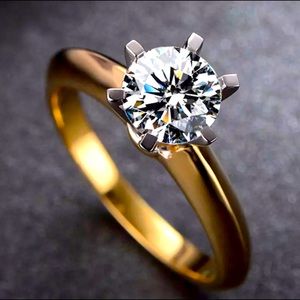 18K Yellow Gold Diamond Ring